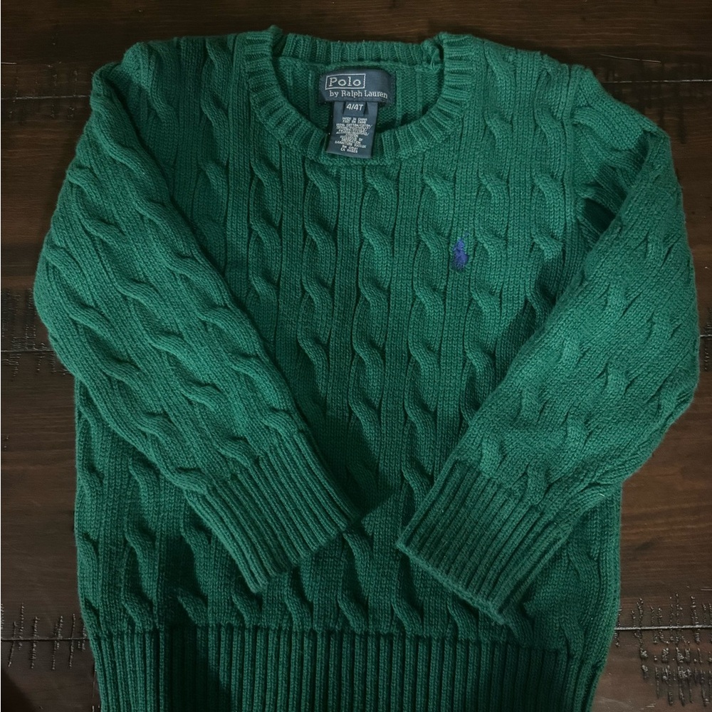 Ralph Lauren toddler cable-knit sweater